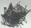 100 1" 20ga Gunmetal Head Pins